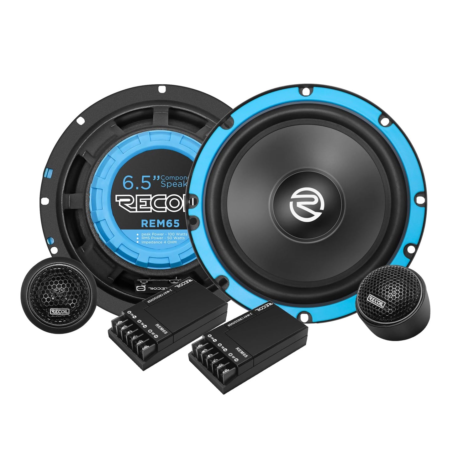 RECOIL REM65 Echo Series 6.5-Inch Car Audio Component Speaker System