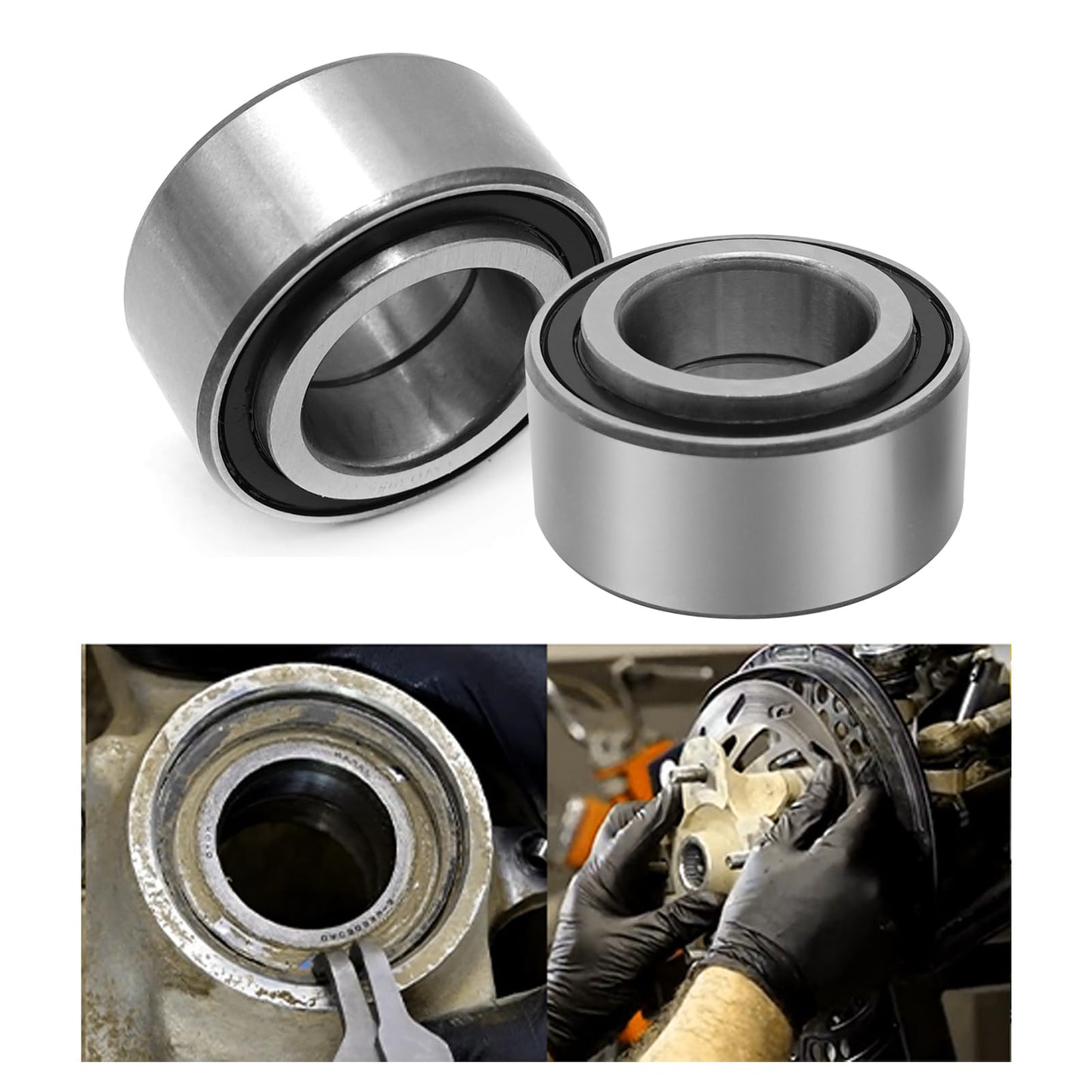DUZFOREI 2 Sets Front or Rear Wheel Bearing Seal Kit Replacement for Arctic Cat 250 300 375 400 500 1998-2004, Replaces 0423-034 0402-275 0402-089 0402-069
