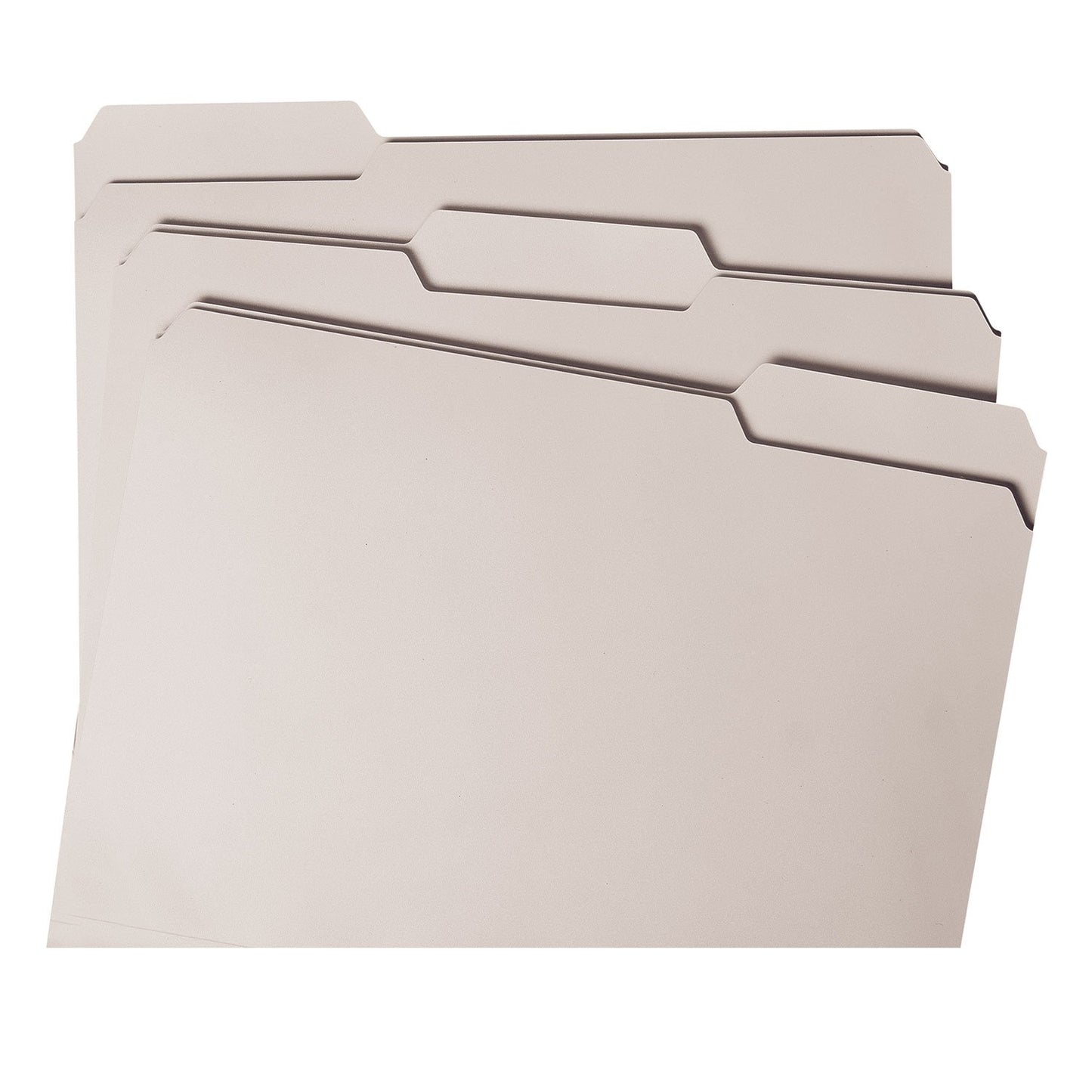 Smead 1/3-Cut File Folders, Letter Size, Gray, 100 Per Box (12343)