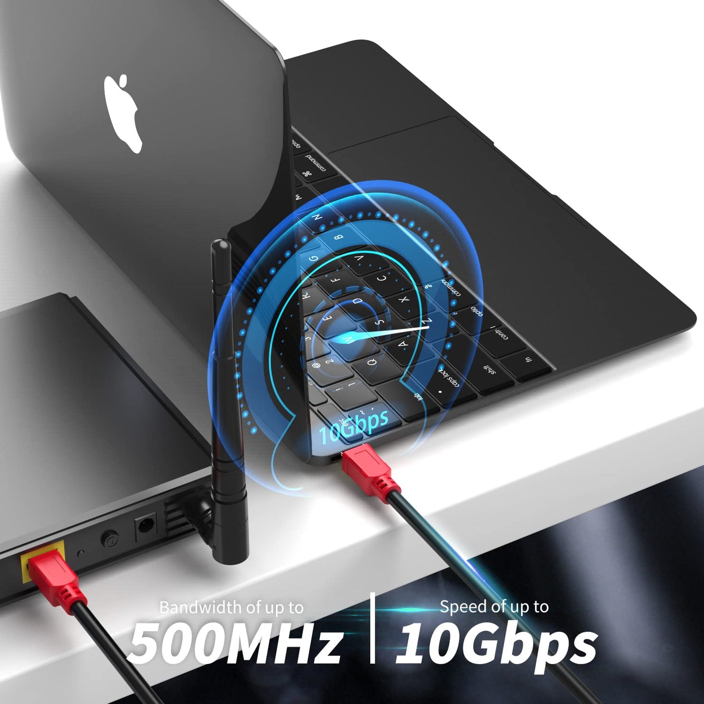 wawpi Ethernet Cable Cat6 200 FT, High Speed Outdoor Internet Wire,LAN/WAN Network Cord for All RJ45 Devic,TV, Router, Modem, PC, Gaming.