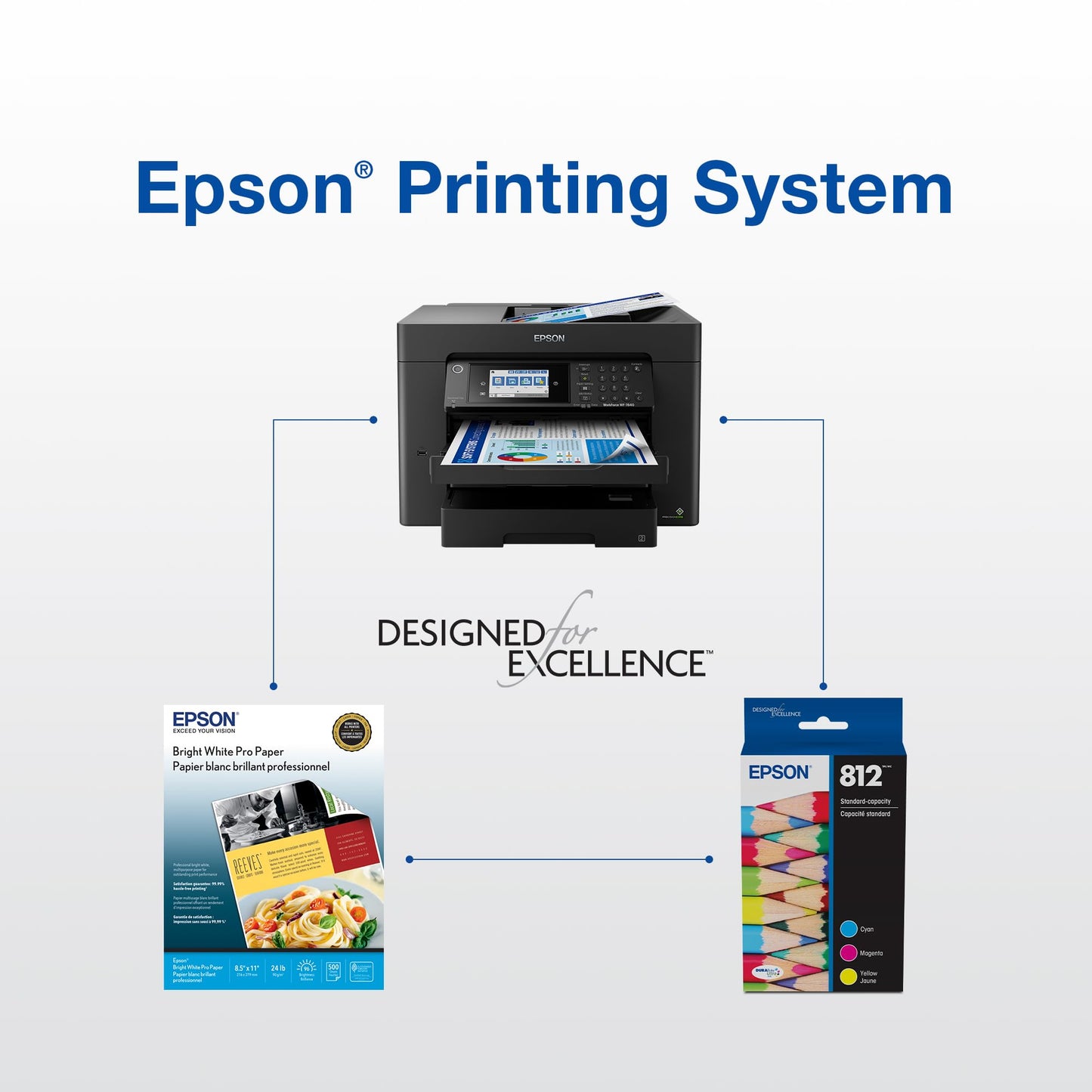 Epson 812 DURABrite Ultra Ink High Capacity Yellow Cartridge (T812XL420-S) Works with Workforce Pro WF-7310, 7820, 7840, EC-C7000