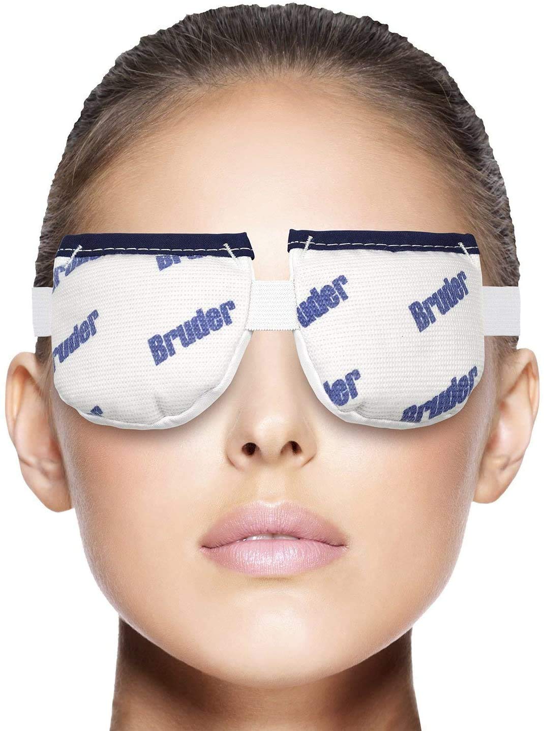 Bruder Moist Heat Compress | Microwave Activated Mask | Reusable, Washable, Non-allergenic | Fast Acting Relief for Dry Eye and Other Irritations | (Pack of 2)