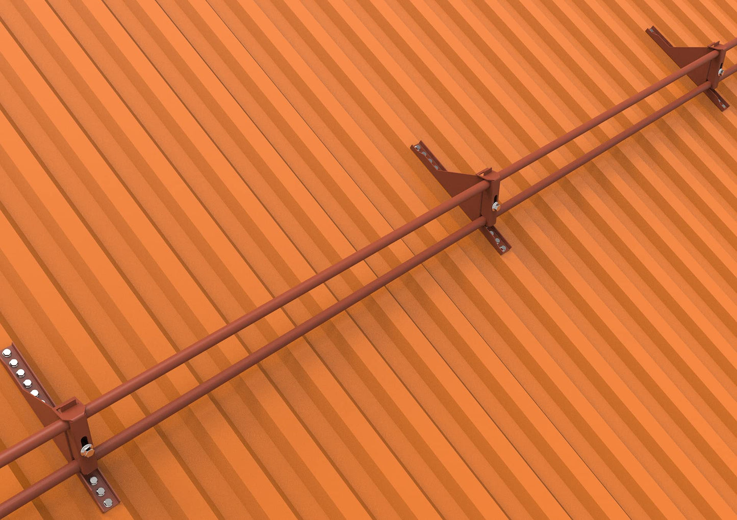 5ft Roof Snow Ice Guards for Metal Roofs and Wood Roofs, Stop Snow from Sliding Off Your Roof, Black Snow Guard Railing, Extendable