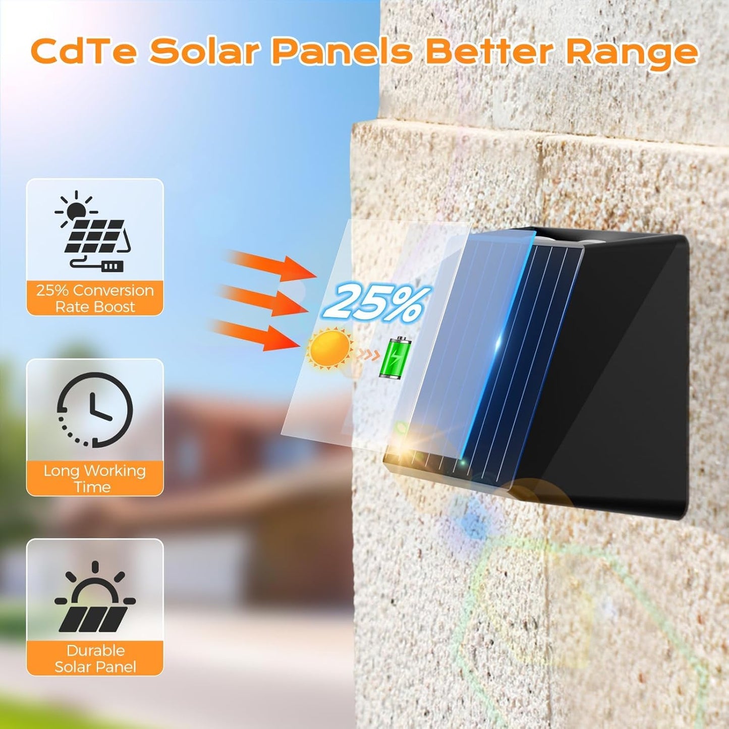 Quntis RGBCW Solar Lights Outdoor Up/Down Lighting, 4 Pack 13 Color Mode Fence Lights Solar Powered, IP65 Waterproof Solar Deck Light, Dusk to Dawn Solar Lights for Outside Patio Yard Garden Porch