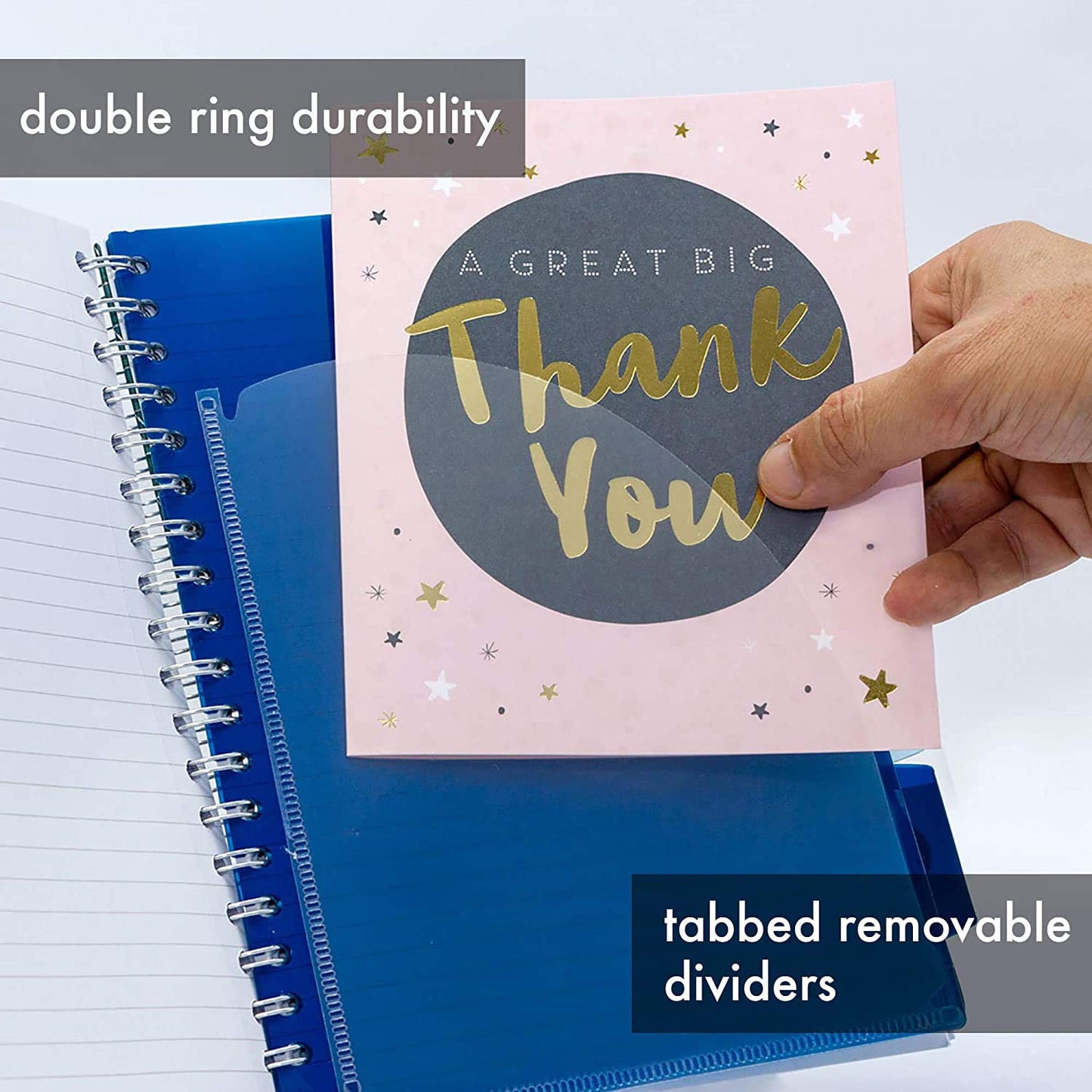Pukka Pad, 5 Subject Spiral Notebook 3-Pack with Repositionable Dividers - 200 Pages of 80GSM Paper with Perforated Edges - Rochelle & Jess, B5-7 X 10in