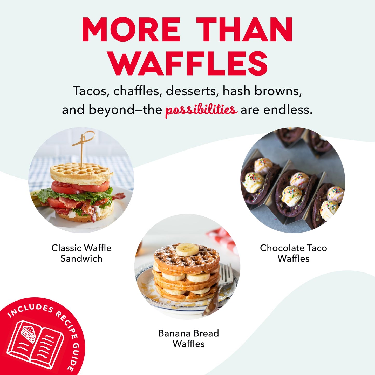 Dash Mini Waffle Maker - 4” Waffle Mold, Nonstick Waffle Iron with Quick Heat-Up, Nonstick Surface - Perfect Mini Waffle Maker for Kids and Families, Just Add Batter (Red)