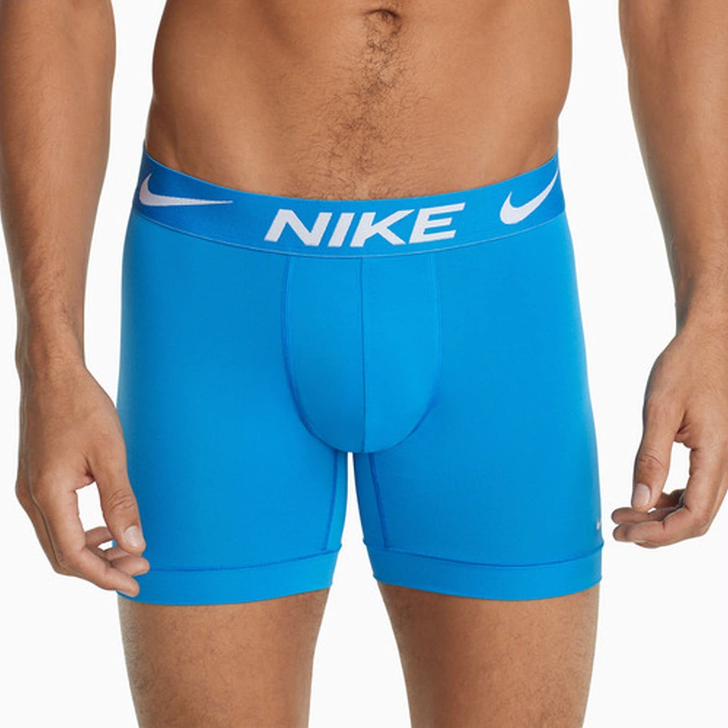 Nike Men`s Essential Micro Boxer Briefs 3 Pack (Blue(KE1015-461)/W, Medium)