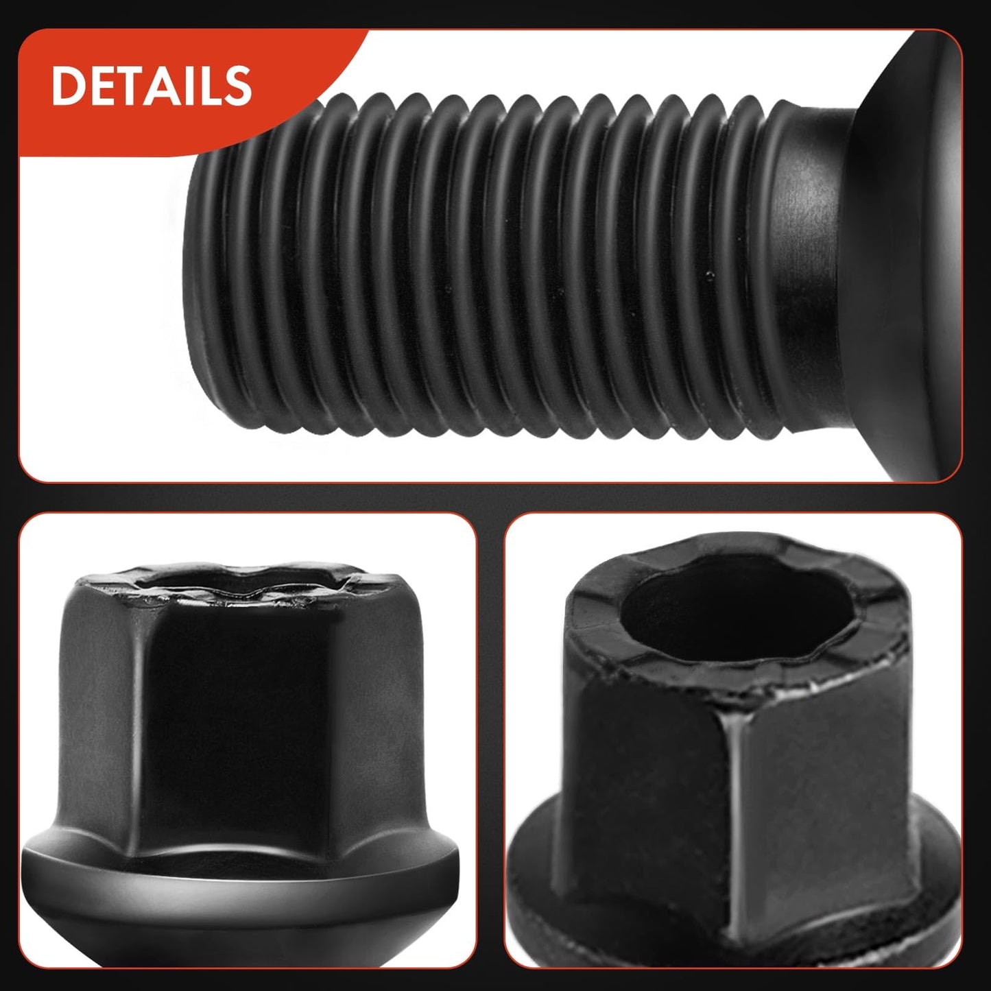 A-Premium M14-1.50 Wheel Studs Compatible with Volkswagen Jetta Passat Golf Tiguan Beetle Audi A3 A4 A5 A6 A7 Quattro A8 Front and Rear Side 20-PC Set