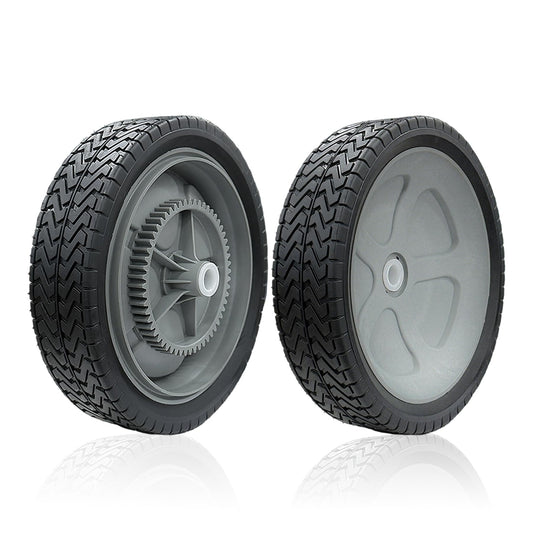 40987 Lawn Sweeper Wheel Tire Complete Assembly Set Compatible with Craftsman Tow-Behind Lawn Sweeper 2 PCS