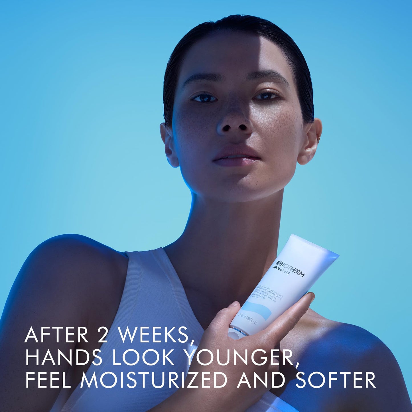 Biotherm Biomains Age-delaying Hand & Nail Cream, Smoothes And Softens Hand Skin For Younger Looking Hands, With Life Plankton, Vitamin E And Panthenol, 100 ml