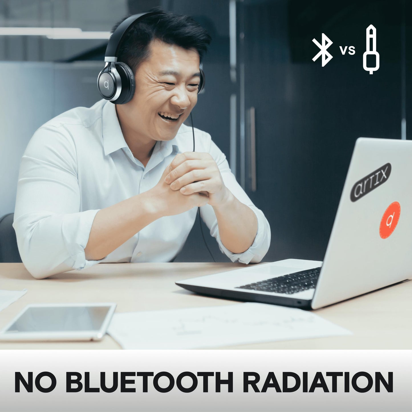 Artix® CL750 Premium Headphones Wired with Mic, Noise Cancelling On-Ear Comfort for Adults and Kids, Crystal Clear Sound for PC, Laptop and More, Durable and Stylish Wired Headphones(Aux Jack 3.5mm)