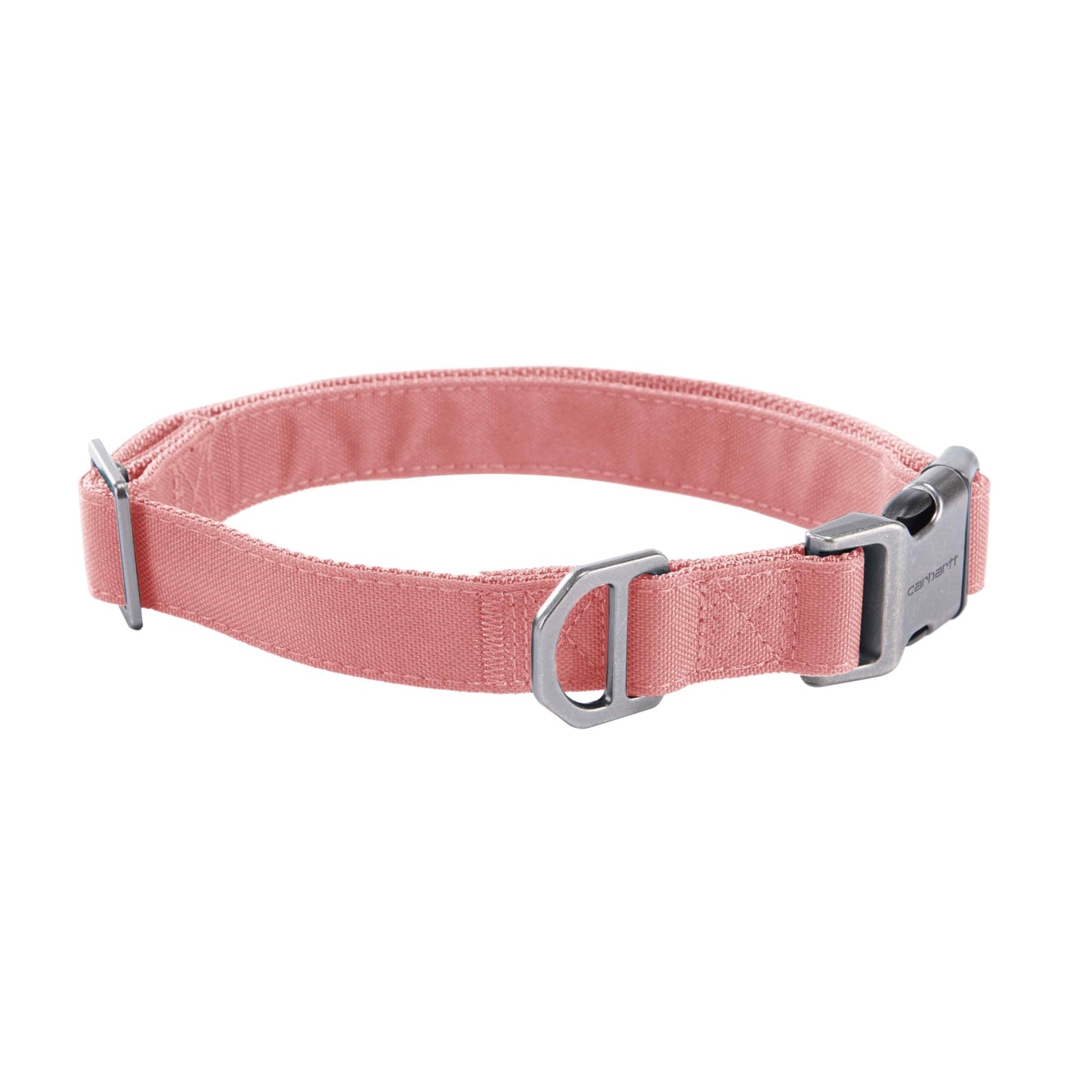 Carhartt Field Dog Collar, Fully Adjustable, Durable 600-Denier Fabric W/Reflective Wordmark for Visibility, Rose Tint, Medium