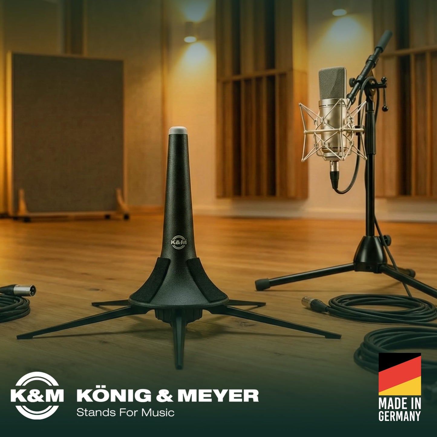 K&M Stands 15213-BLACK Trumpet Stand