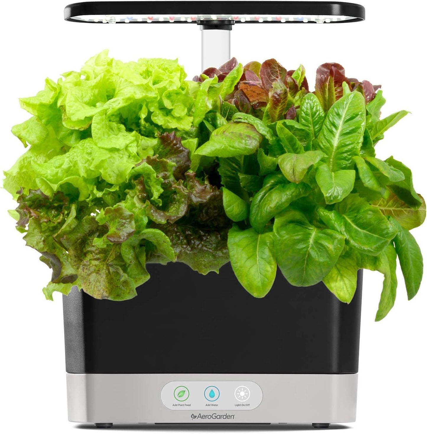 AeroGarden Harvest Indoor Garden Hydroponic System with LED Grow Light and Herb Kit, Holds up to 6 Pods, Black