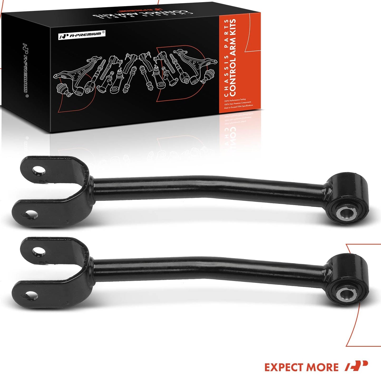 A-Premium 2 x Rear Upper Suspension Control Arm/Lateral Arm, with Bushing, Compatible with Dodge Journey 2011-2019, Avenger 2011-2014 & Chrysler 200 2011-2014