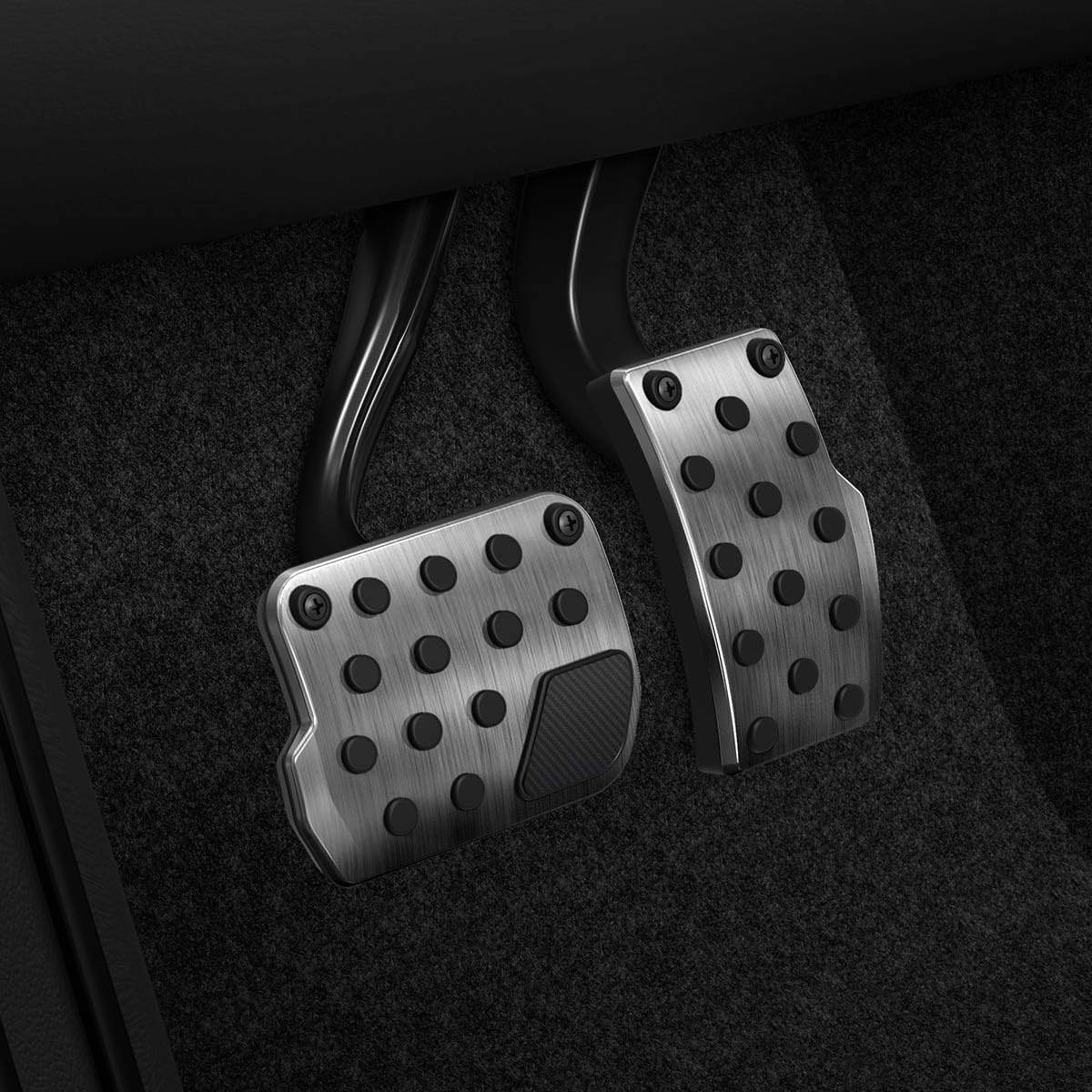 [Upgraded] Spigen Stainless Steel Performance Pedal Cover for All Model Y and Model 3 - Compatible with Model Y Juniper (2025/26) and Model 3 Highland (2024/25)