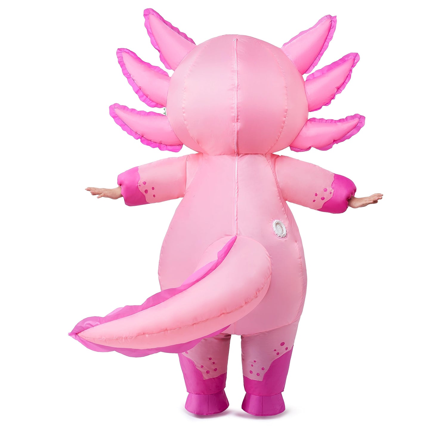 Spooktacular Creations Kids Inflatable Costume, Full Body Pink Axolotl Air Blow Up Halloween Costumes