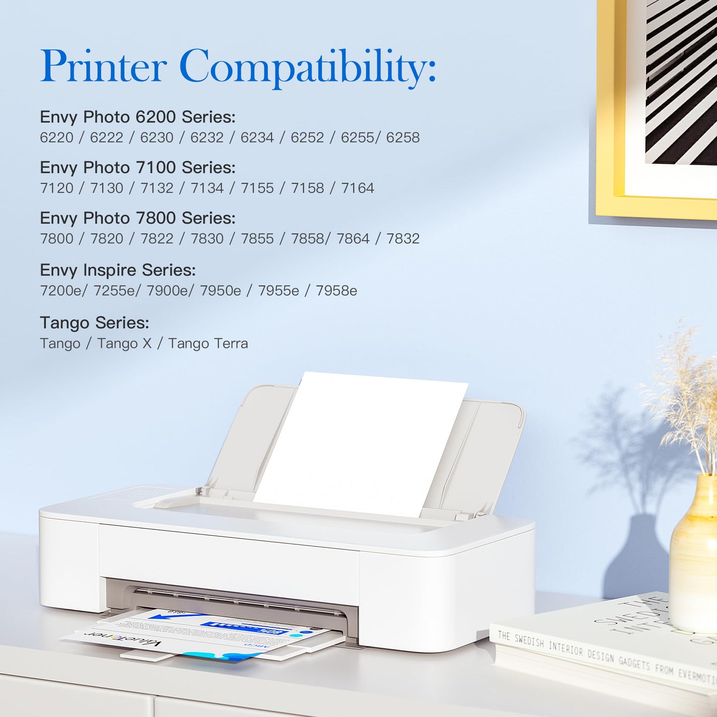 Valuetoner Remanufactured Ink Cartridge Replacement for HP 64 XL 64XL Black Ink for HP Printers Envy Photo 7858 7855 6255 6252 6232 7158 7255e 7955e 7958e 7950e 6200 7100 7800 Tango Series (2 Black)