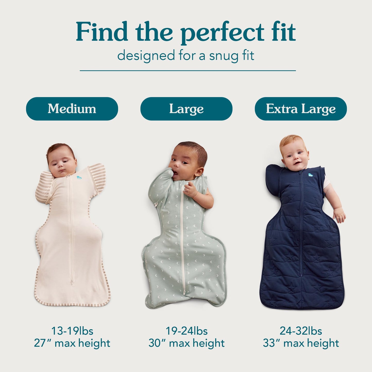 Love to Dream Swaddle Up Transition Bag - Arms Up Position - Light and Ultra Breathable Cotton - Twin Zip - Zip Off Wings - Spring, Summer - Sleep Bag - 0.2TOG - Olive, Medium (6-8.5kg)