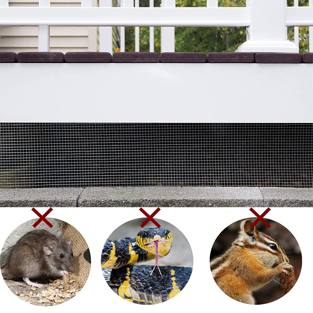 C&Xanadu Rodent Mesh 15.75IN X19.69FT,Hot Dip Galvanised Wire Mesh Roll,Rat Proof Mesh Sheet,Welded Mesh Panels,Stop & Prevent Mice & Mouse Access