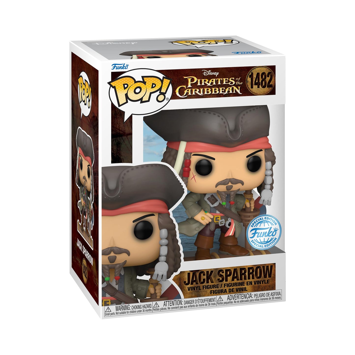 Disney Pirates of the Caribbean Funko POP | Jack Sparrow Specialty Series #1482