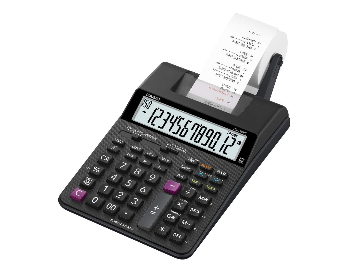 Casio HR-170RC Plus Mini-Desktop Printing Calculator