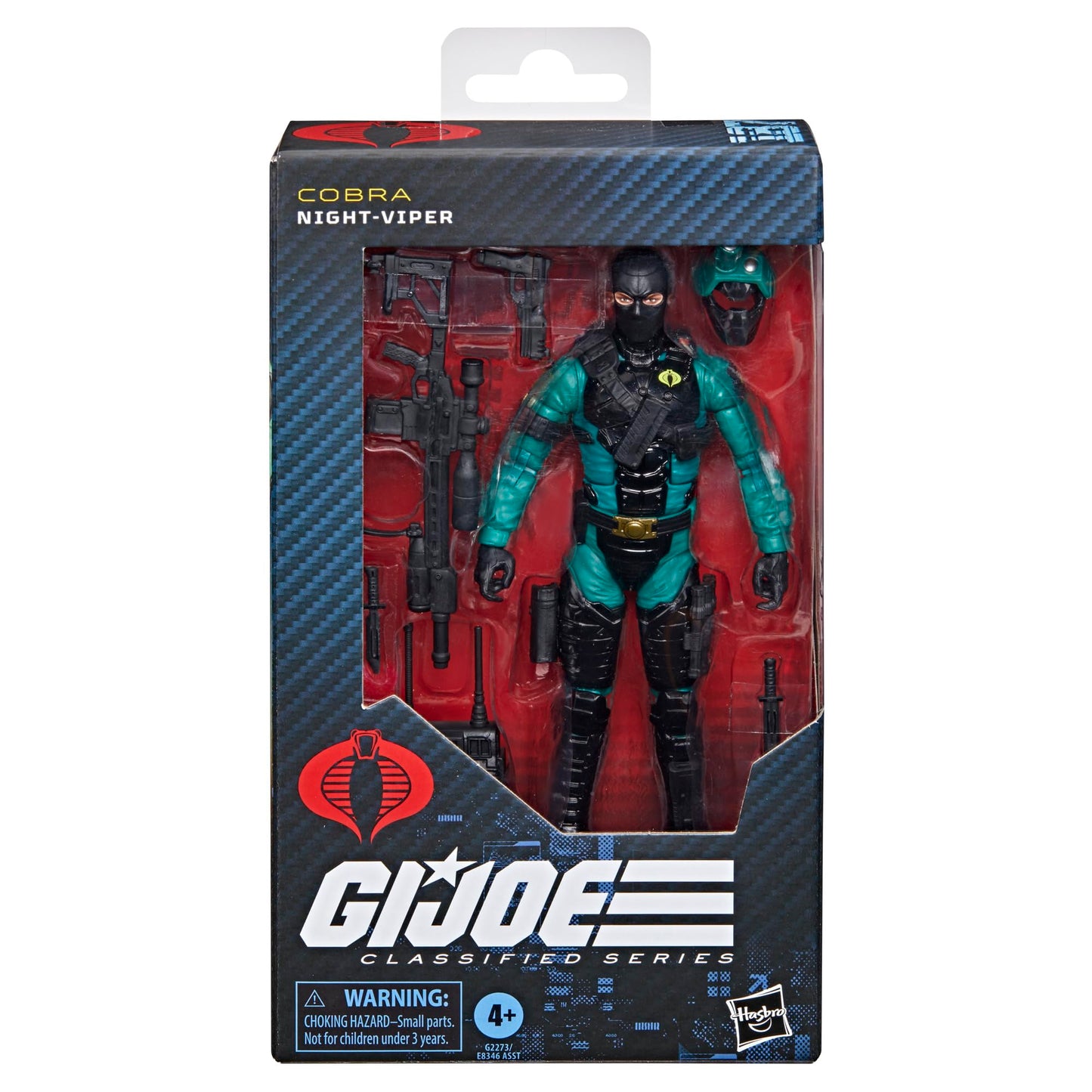 G.I. Joe Classified Series #187, Night-Viper, Collectible 6 Inch Action Figure with 7 Accessories