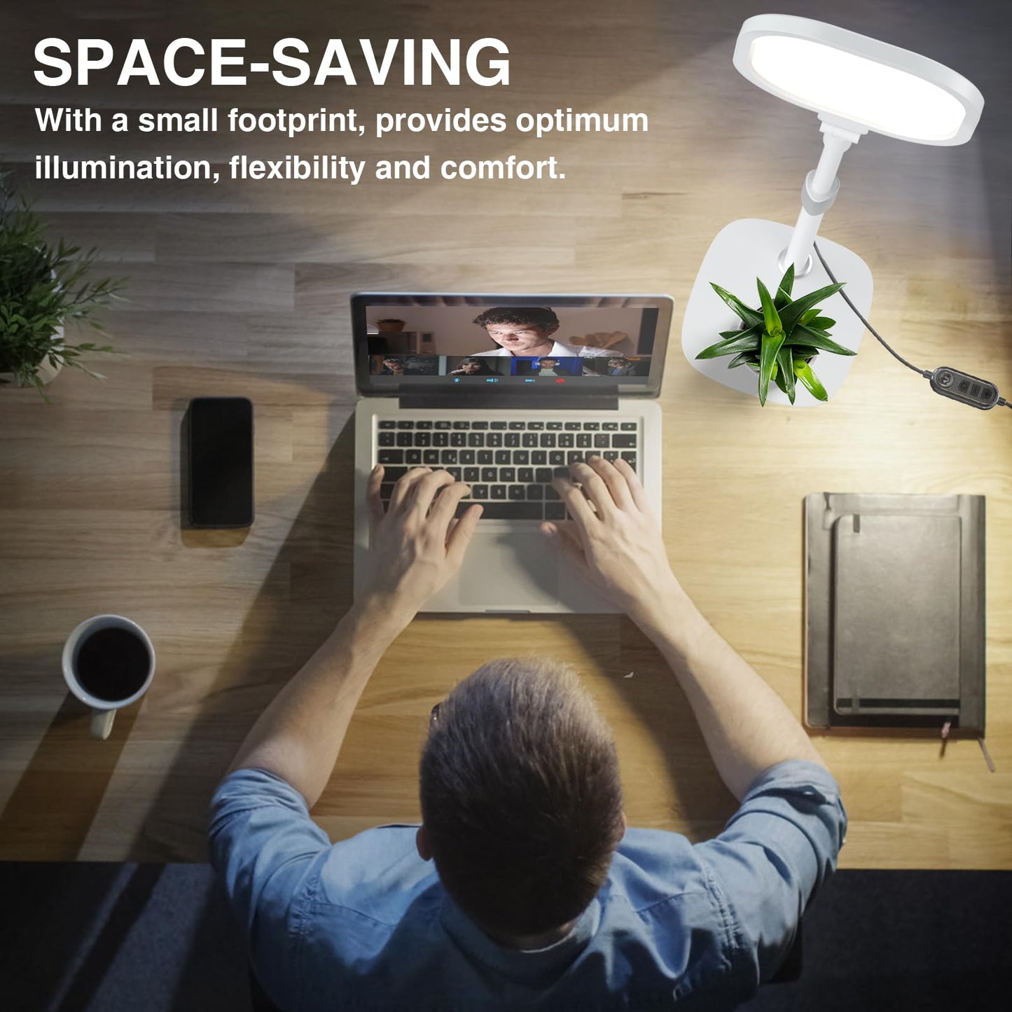 Desktop Video Conference Light for Zoom Meeting (1Pack White)