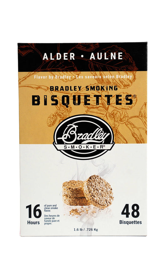 Bradley Smoker Bisquettes For Grilling and BBQ, Alder Special Blend, 48 Pack