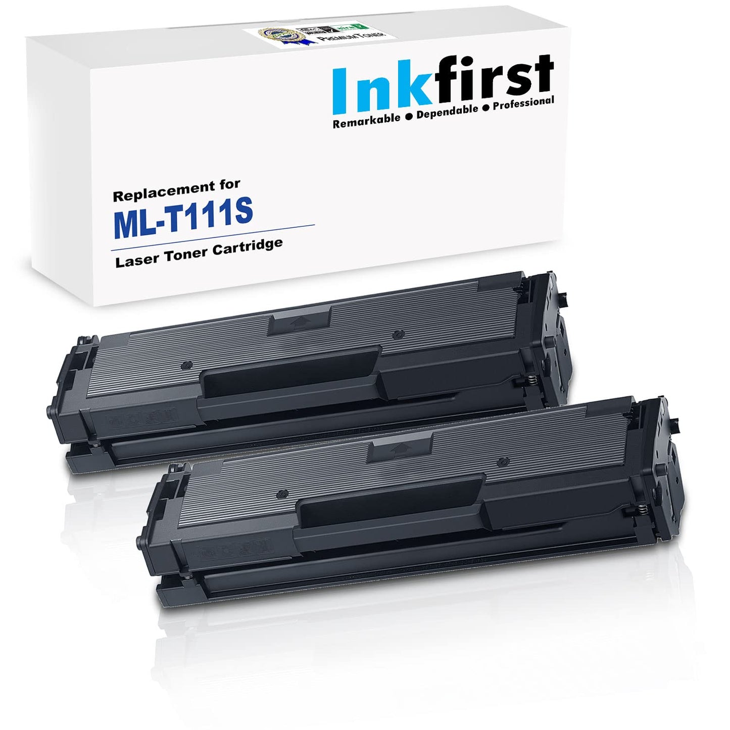 2 Inkfirst Compatible Toner Cartridges Compatible with Samsung D111S (MLT-D111S) D111S Black Xpress M2020 M2020W M2021 M2021W M2022 M2022W M2070 M2070F M2070FW M2070W M2071 M2071FH M2071W