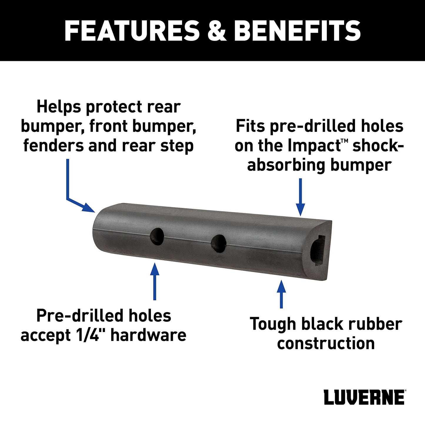 10" Rubber Bumper Qty 3