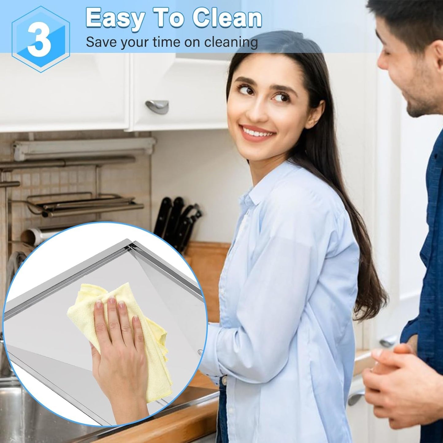 Criditpid 24" - 27" Adjustable BBQ Grill Drip Pans Grease Tray Replacement for Nexgrill 720-0830H, Backyard Grill BY13-101-001-12, Dyna Glo DGF493BNP.