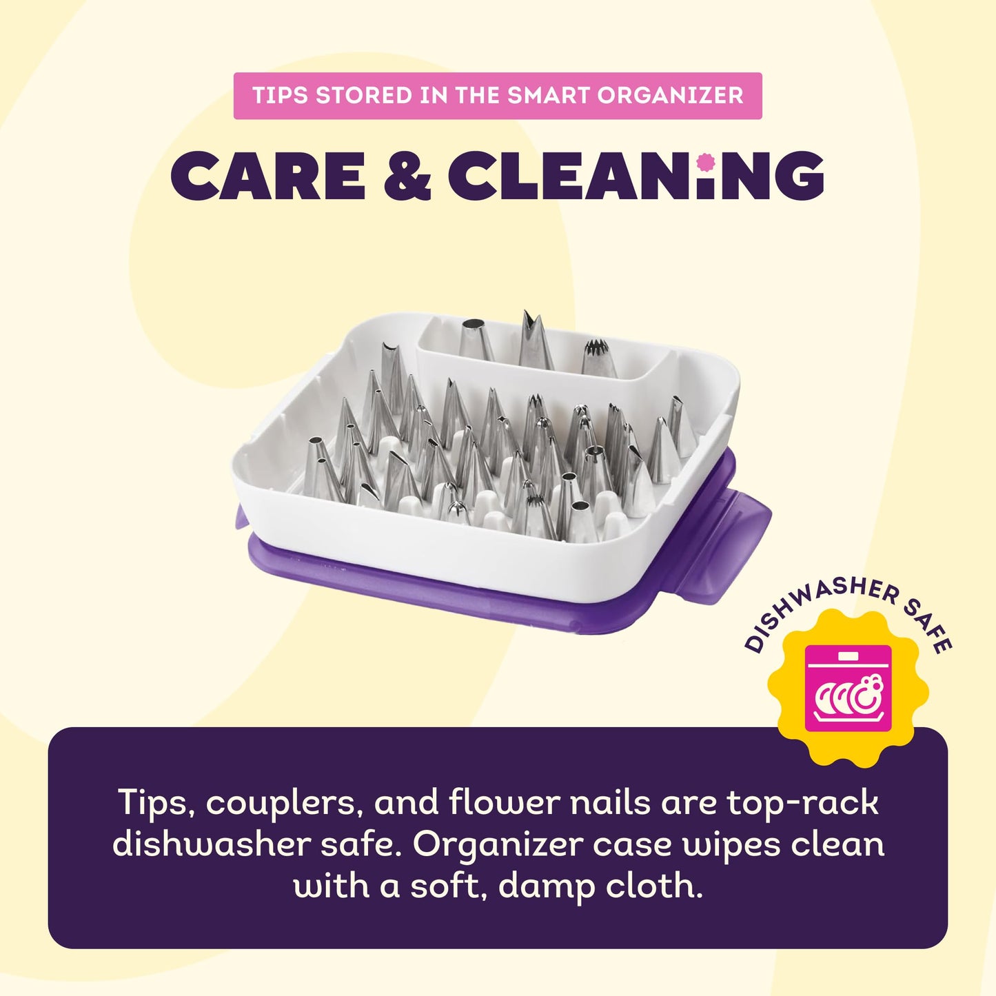 Master Cake Decorating Piping Tips Set, 55 Pieces