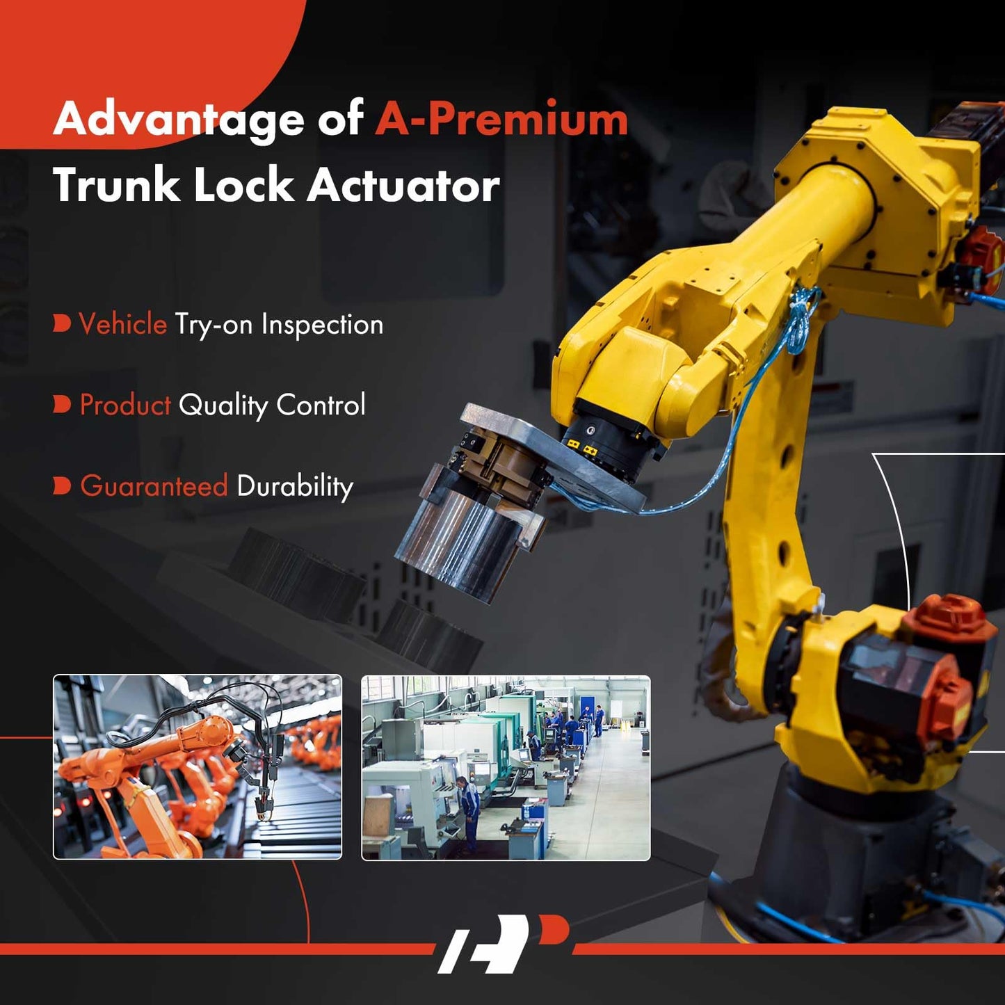 A-Premium Trunk Latch Tailgate Lock Actuator Compatible with Hyundai Santa Fe 2013-2018, Fe Sport 2015-2018, Fe XL 2013-2019 & Kia Sedona 2016-2021, Sorento 2014-2015, Replace# 812303Z000, 81230-3Z000