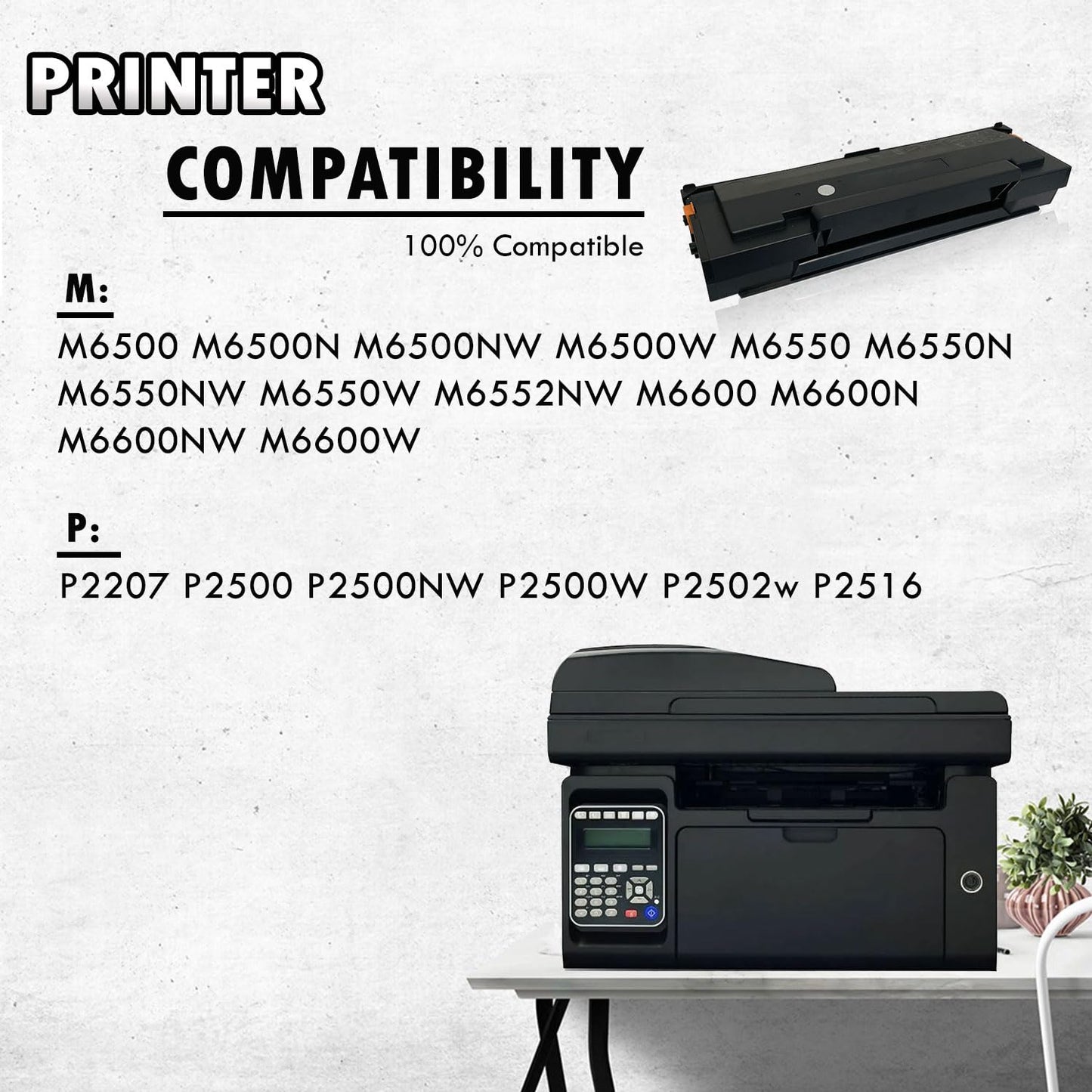 2 Inkfirst Compatible PB-211 PB-211EV Toner Cartridges Replacement for Pantum PB211 PB211EV P2207 P2500W P2502w P2516 M6500N M6550N M6552NW M6600N