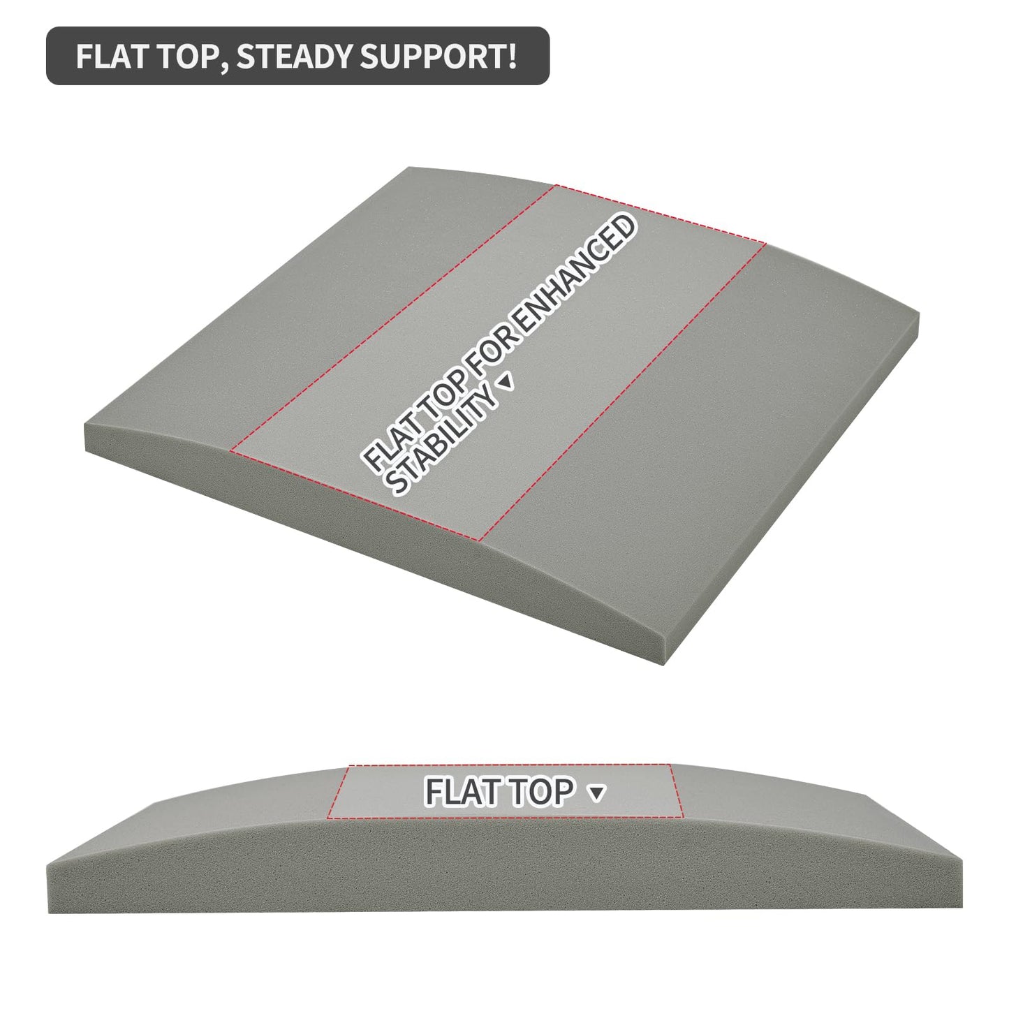 HAVARGO Couch Cushion Support High Density Foam 24X24X2.4 Inches Sofa Couch Supports for Sagging Cushions Light Grey 3Pc