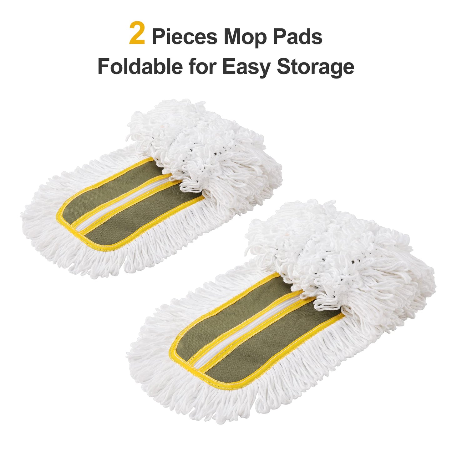 36" Microfiber Mop Pads 2 Pieces Just Fit CLEANHOME Industrial Dust Mop: B08R3F1ZZM,Green
