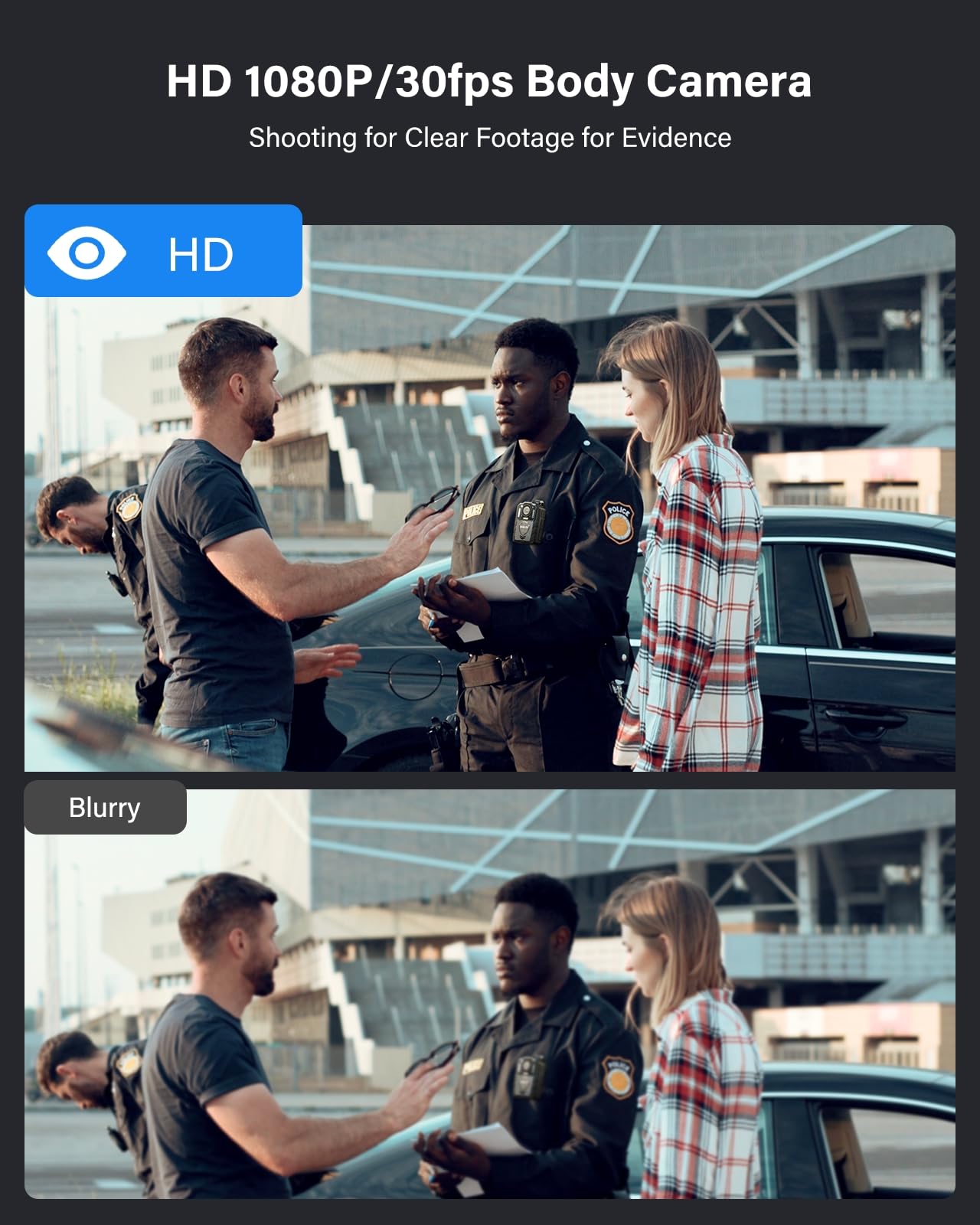 BOBLOV KJ25 1080P/48M 128GB Body Camera, with Night Vision, Police Camera, 13Hours for Video Recording, Body Cam provided Night Vision, Law Enforcement, and Pet Walking(128GB)