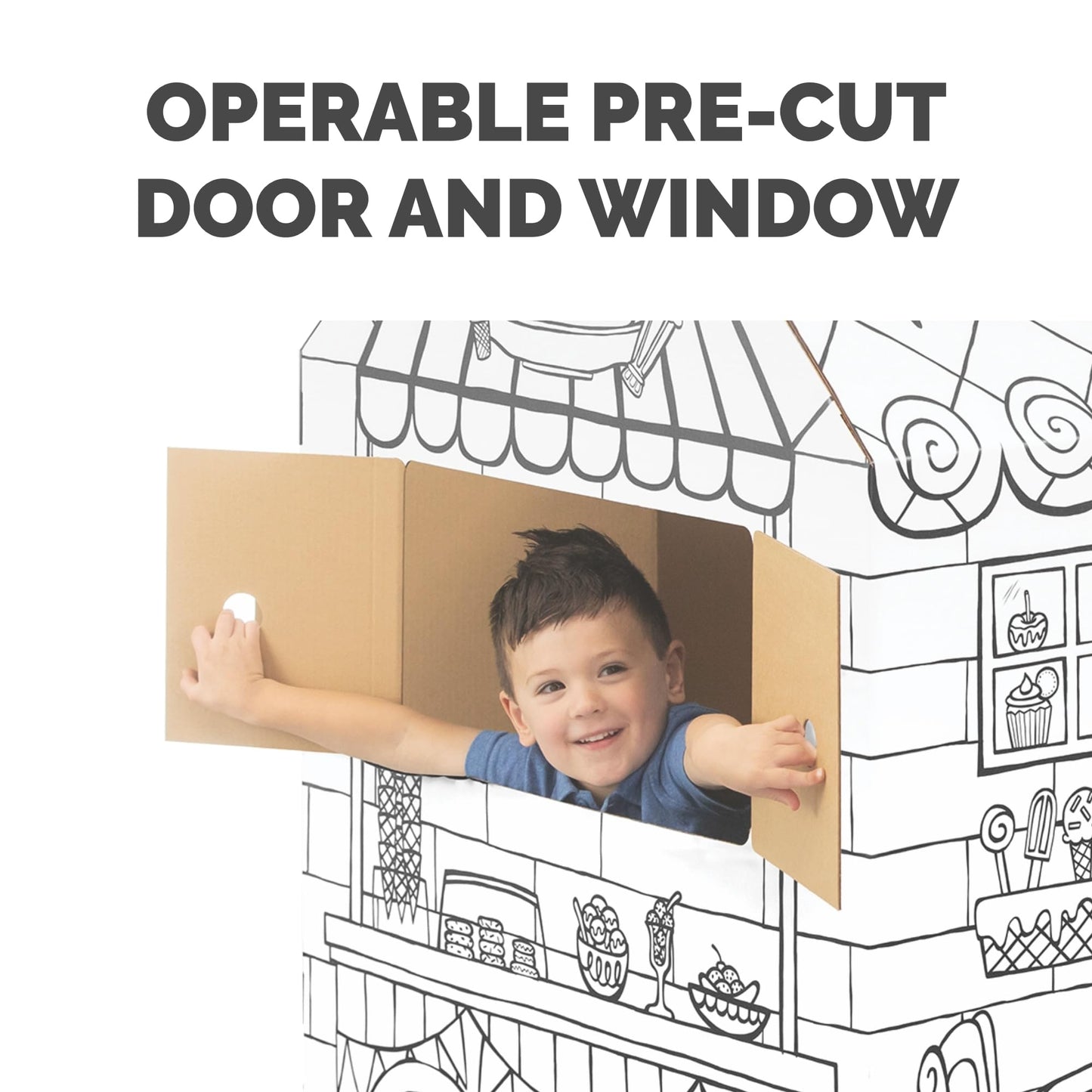 Bankers Box 1230201 at Play Treats N' Eats Playhouse, Cardboard Playhouse and Craft Activity for Kids