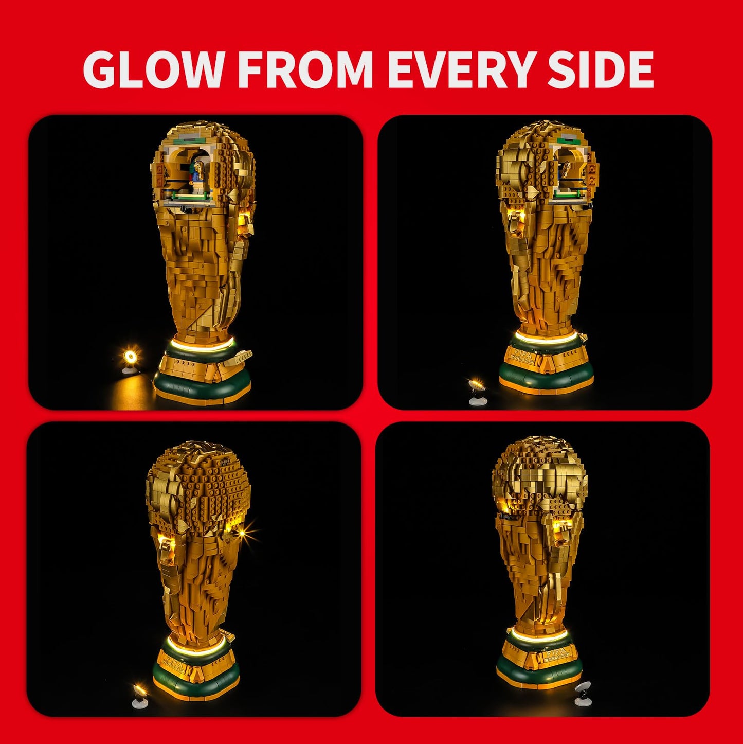 BRIKSMAX 2.0 Light Kit Compatible with Lego Editions FIFA World Cup Official Trophy 43020 Building Sets - Original LED Lighting Kits (Accessories Only) for Display, Gifts & Collectors