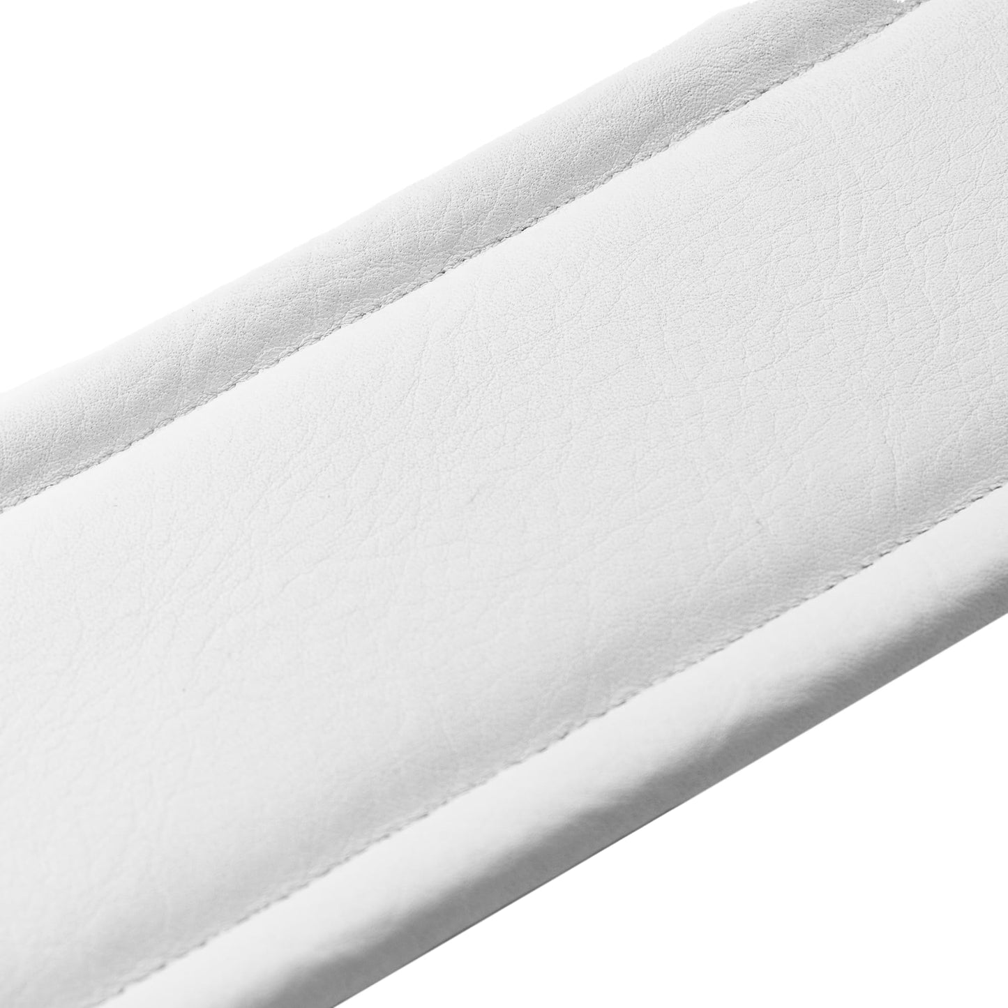 Levy's Leathers Amped Leather Series 3" Wide Top Grain Leather Guitar Straps; White (M26PD-WHT_WHT)