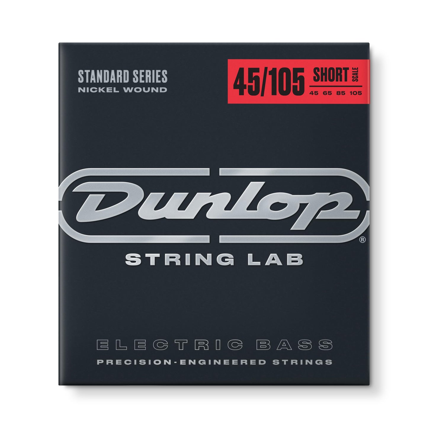 Jim Dunlop Jim Nickel Wound, Short Scale.045.105, 4 Set Bass Guitar Strings (DBN45105S)