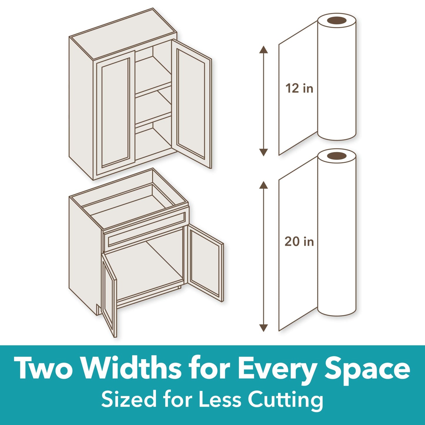 Smooth Top EasyLiner for Cabinets & Drawers - Easy to Install & Cut to Fit - Shelf Paper & Drawer Liner Non Adhesive - Non Slip Shelf Liner - 12 Inch Width - 60 Total Feet - Gray Marble