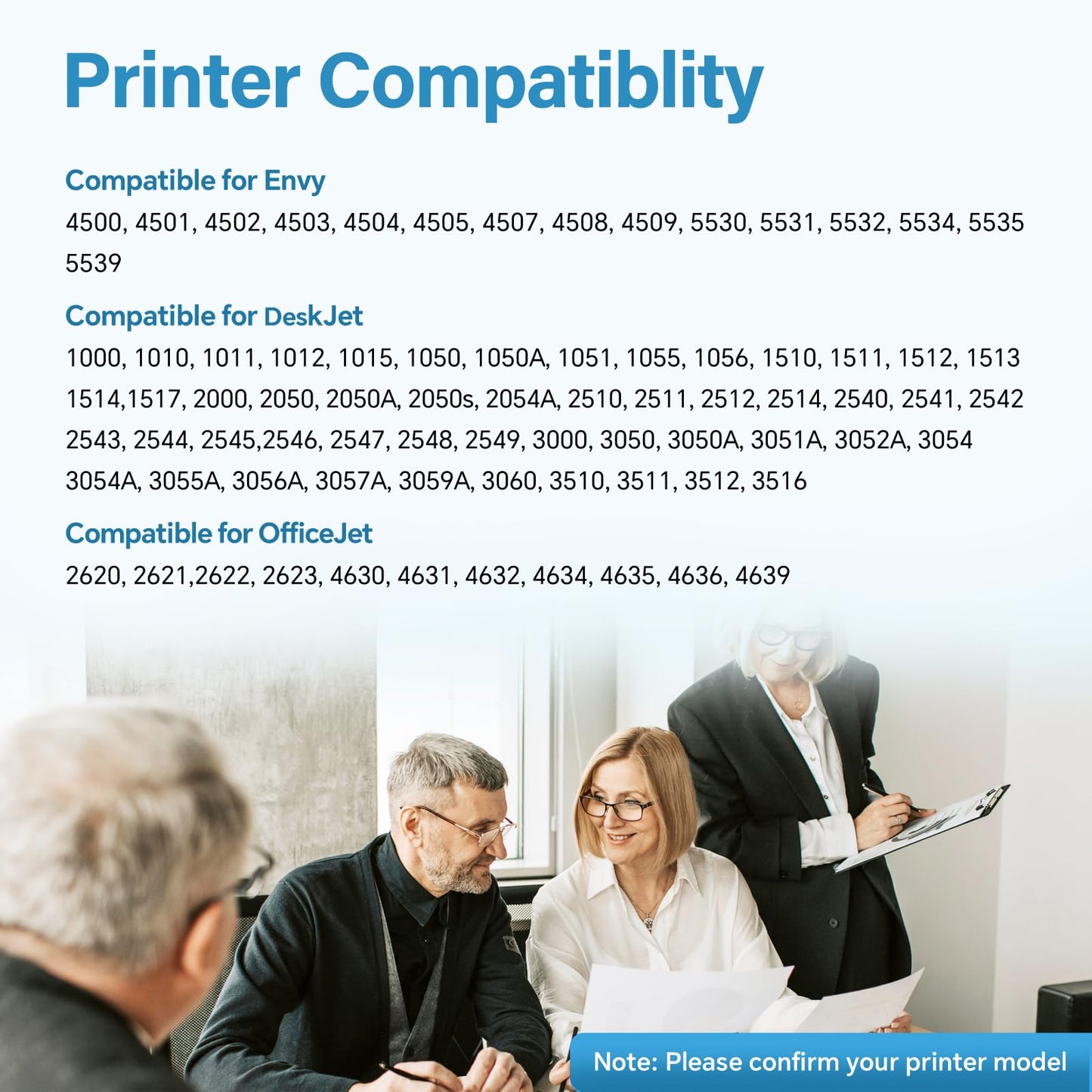 Printer Ink 61XL Black for HP 61 Ink Cartridges |2 Pack 61 XL High Yield Replacements for HP 61 Black Ink Work with Envy 4500, 5530, 4502, DeskJet 1000, 1510, 2540 OfficeJet 4630, 4635 Printers