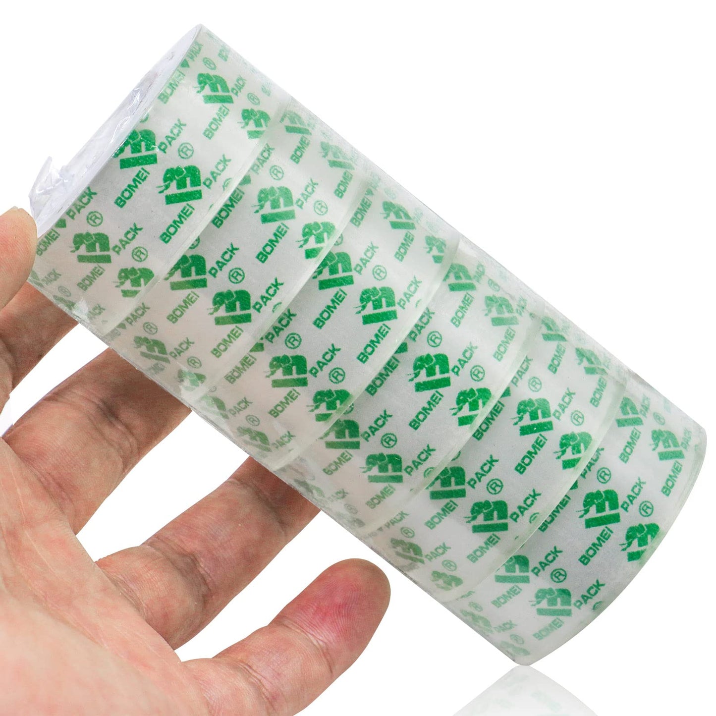 BOMEI PACK 72Rolls Crystal Clear Tape Refills, Bulk Transparent Tape for Dispenser, Office Tape for Home and School, 3/4Inch x 1000 inch