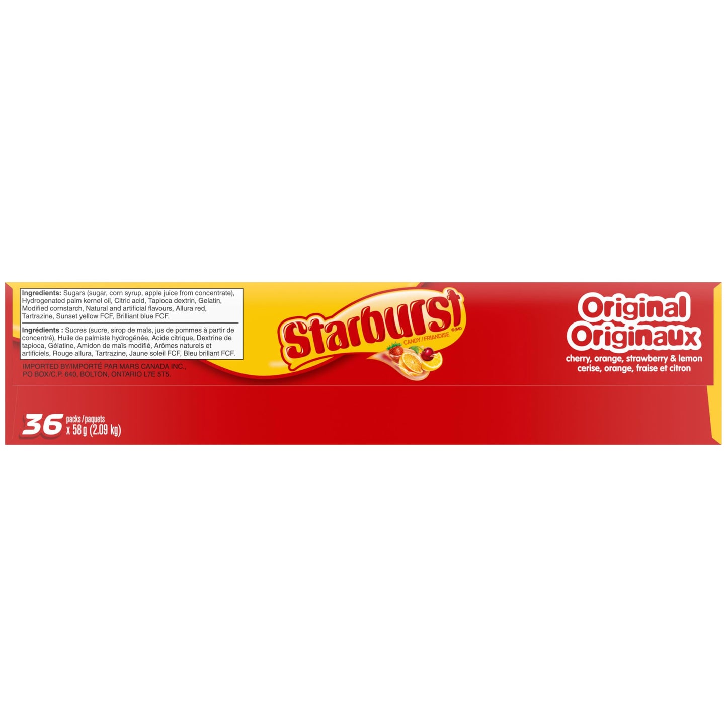 STARBURST, Original Individually Wrapped Chewy Fruit Candy, Stick Pack, 58g (Pack of 36)