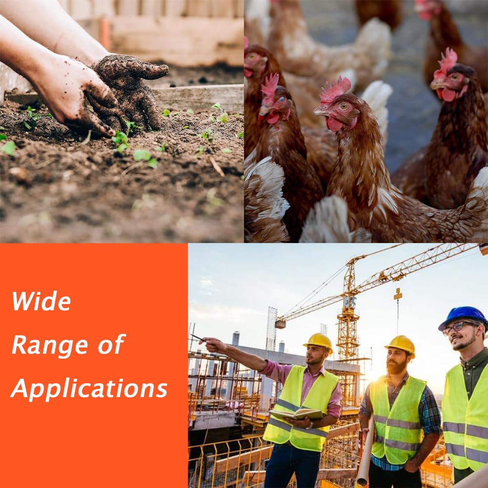 4x100 Ft Green Garden Fence Animal Barrier Reusable Netting Plastic Roll Temporary Pool Construction Fencing for Poultry Dogs Safety Snow Fences Durable Yard Pet Mesh (Green)