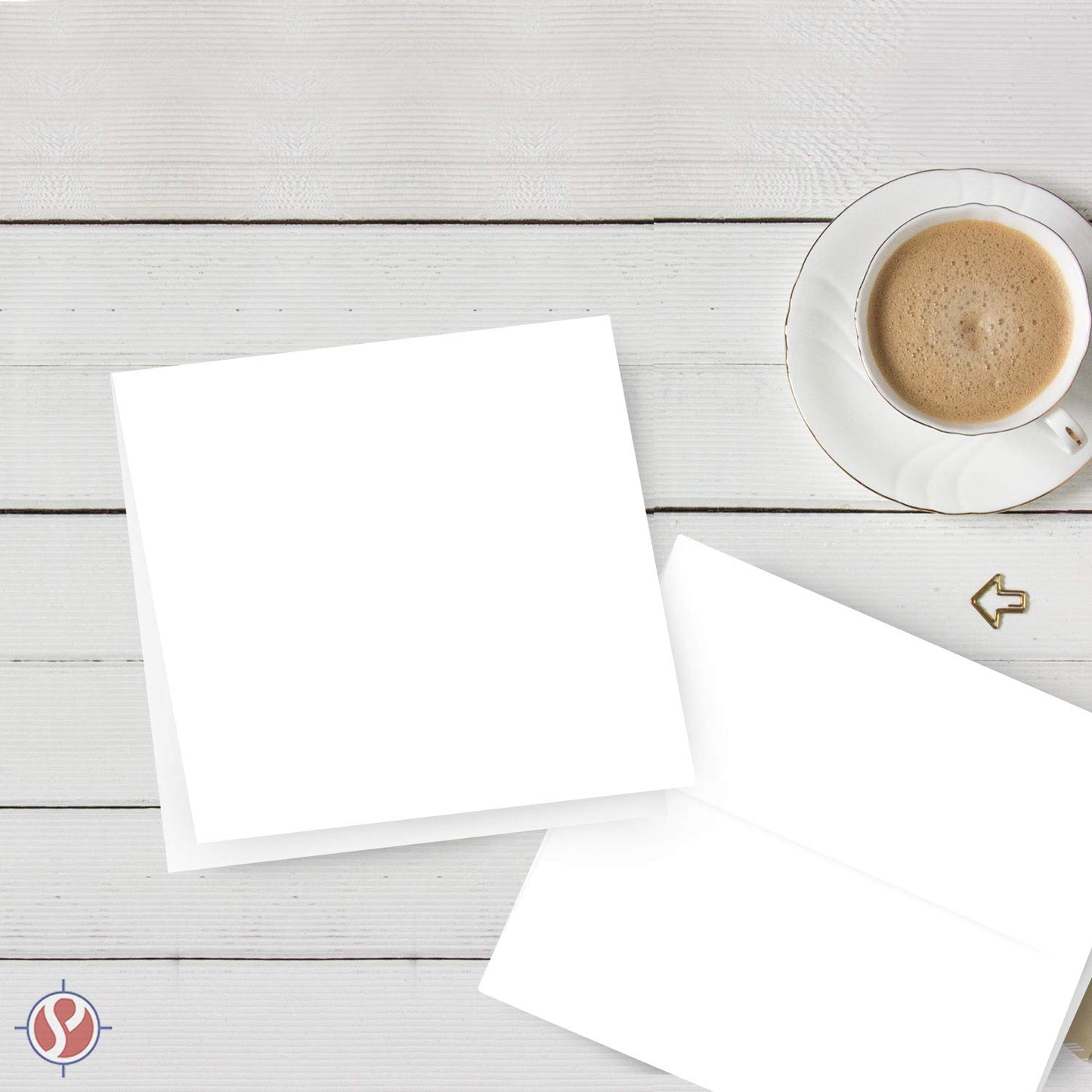 Square Greeting Cards Set - White Blank Half Fold Cards with Envelopes – Great for Greetings, Thank You and Invitation Cards | 5.25 x 5.25 Inch Card Stock W/ 5.5 x 5.5 Envelopes | 25 Sets per Pack