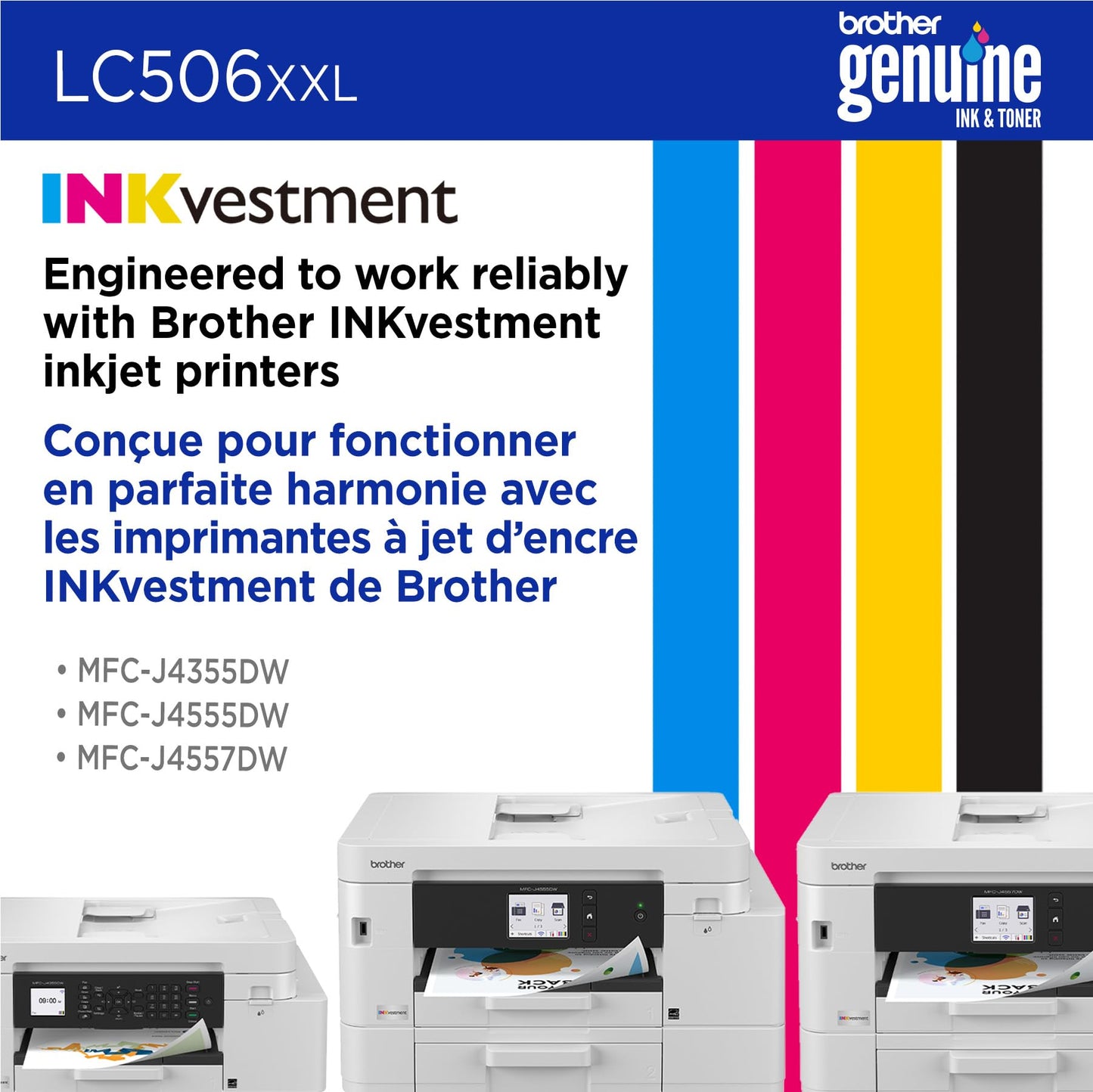 Brother Genuine LC506XXLMS Super High Yield Magenta Ink Cartridge for Brother Printer MFC-J4355DW and MFC-J4555DW
