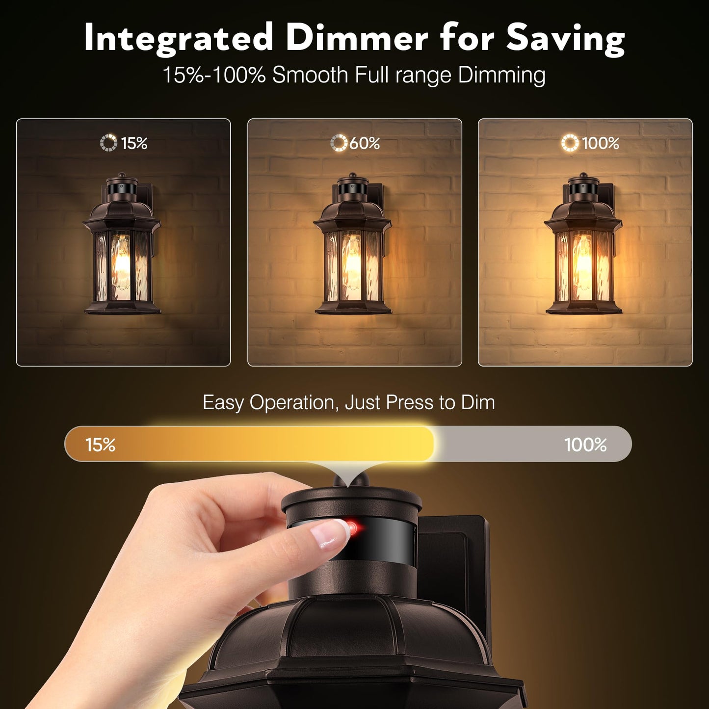 VIANIS Motion Sensor Outdoor Garage Lighting Fixtures, Farmhouse Oil Rubbed Bronze Exterior Wall Light Wall Mount for House, Anti-Rust Waterproof Outdoor Sconce Lights for Front Porch, Patio